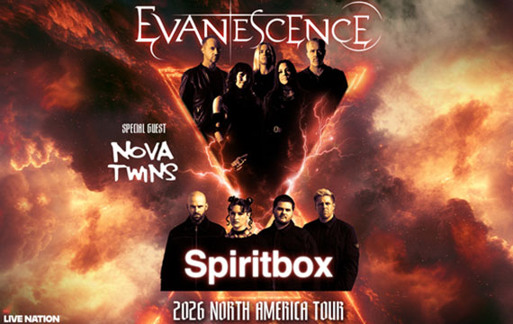 Evanescence 2026 World Tour with Spiritbox & Nova Twins